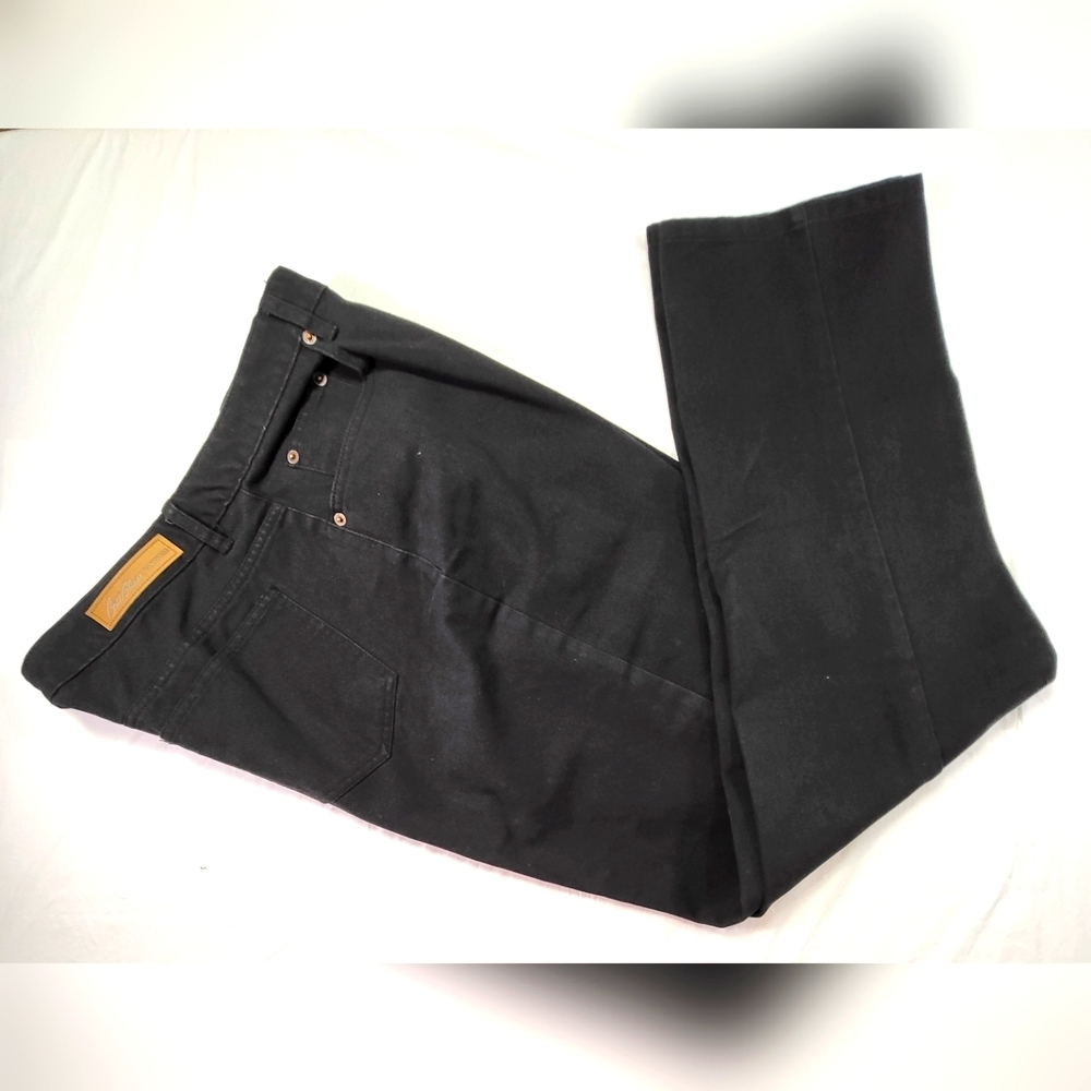 BILL BLASS Jeans Easy Fit Black Denim Straight Leg - Plus Size 18